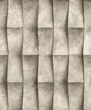 Papel pintado no tejido de color beige, gris yeso ilusión aspecto 3D rayas aspecto industrial moderno 