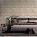 Papel pintado no tejido efecto mármol beige arena oro - diseño de pared con textura de piedra natural