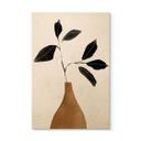 Cuadro de madera en florero dorado - ThingDesign