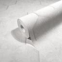 Non-woven tapet med 3D honeycomb mønster hvid tekstureret 
