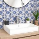 Azulejos Adhesivos Flor de azulejo holandés - lote de 12