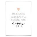 Póster Confetti & Cream - Muchas razones para ser feliz