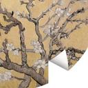 Fototapet - Rundt van Gogh - Creme med mandelblomst - vliesetapet/selvklæbende non-woven tapet