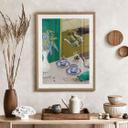 Póster pausa para el té con porcelana azul - Goed Blauw