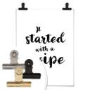 Póster Empezó con un manotazo
