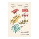 Póster de tela construcción de azulejos - Bodart