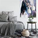 Muurprints Paarden Aquarel