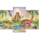 3-delt lærredsprint, Dinosaurer ved søen