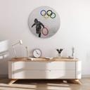 Tableau sur alu-Dibond rond Banksy - Les jeux olympiques