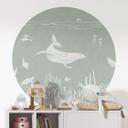 Wallsticker Koralrev og havdyr - En rejse ind i det grønne - Kikki Belle - Round