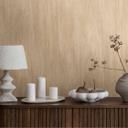 Ikke-vævet tapet i beige trælook - naturligt vægdesign, moderne & hyggeligt