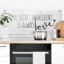 Stænkplade - The secret ingredient is always love - Panorama