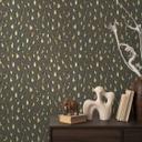 Papel pintado Leopardo marron oscuro beige negro - estampado animal - Papel pintado no tejido moderno