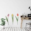 Muursticker Tulpen Trio Aquarel