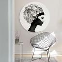 Tableau en Alu-Dibond Ireland Marianna - Fleurs d'Hibiscus - Rond