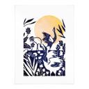 Póster Goed Blauw - Linograbado Grulla