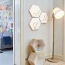 Hexagon bogstaver - Birketræ - Hvid