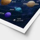 Póster Espacio - Sistema solar con planetas y sol - Cats & Dotz