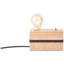 Tischleuchte Bea, braun, 18 x 10 cm, Holz Tisch-lampe
