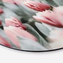 Tableau sur alu-Dibond Annie - Tulipes de printemps - Rond