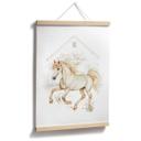 Póster infantil Caballo boho al galope suave