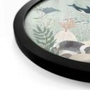 Plakat med havdyr dybt nede i havet - Oliver Robins - Round