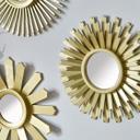 Wandspiegel 3er Set Vintage gold - Lima - Ø 25 cm