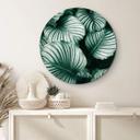 Tableau sur alu-Dibond rond Urban Jungle - Calathea Orbifolia