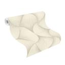 metallic tapet, non-woven tapet Sky Lounge hvid 10.00x1.06 m