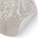 Muursticker Elegante wilgentakken in beige - Ms Tiff - Rond