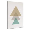 Lienzo Nouveauprints - Triángulos aqua