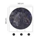 Queen of Night digital tapet i 1,4x1,4m Fashion for Walls 4 af Guido Maria Kretschmer
