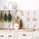Azulejos Adhesivos acuarela ramos de flores - lote de 12