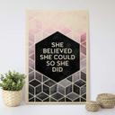 Cuadro de madera Fredriksson - She Believed