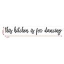 Træbogstaver - This kitchen is for dancing - Mahogni