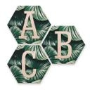 Hexagone Lettres Décoratives - Alu-Dibond effet cuivré - Urban Jungle