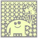 Wallsticker - Selvlysende Monster