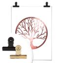Plakat - Livet træ - Rosegold optik