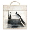 Cuadro de madera Camino a ninguna parte - 40x41,5 cm