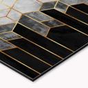 Keukenachterwand Fredriksson Black & Grey Hexagones
