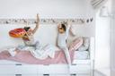 Tapet, non-woven Kids Walls grå, farverig