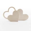 3D Décoration Bois Coeurs Set (3 pièces)