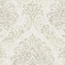 Papel pintado ornamentos blanco, plata - papel pintado tejido-no tejido barroco clásico para salón