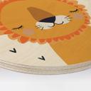 Cuadro de madera Treechild - Leoncito - Redondo