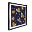 Póster animales del bosque de noche - UN Designs