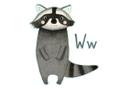 Muursticker Loske W is van Wasbeer