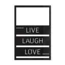 Decoración acrílica Live Laugh Love