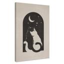 Lienzo Dos gatos a la luz de la luna - Tunaboylu