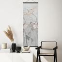 Textielposter vintage stijl bloemen in grijs - Ms Tiff - Panorama