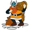 Muursticker Wickie de Viking - Halvar 1